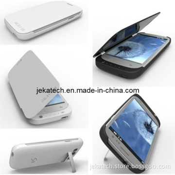 Battery Leather Case with Stand for Galaxy S3